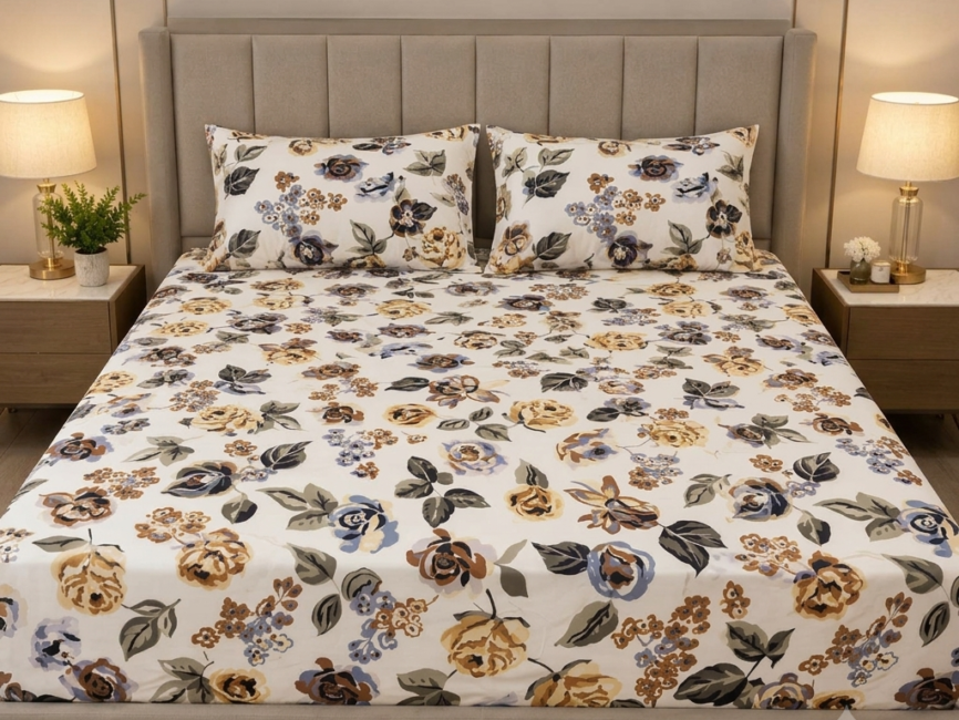 Floral Fitted King Size