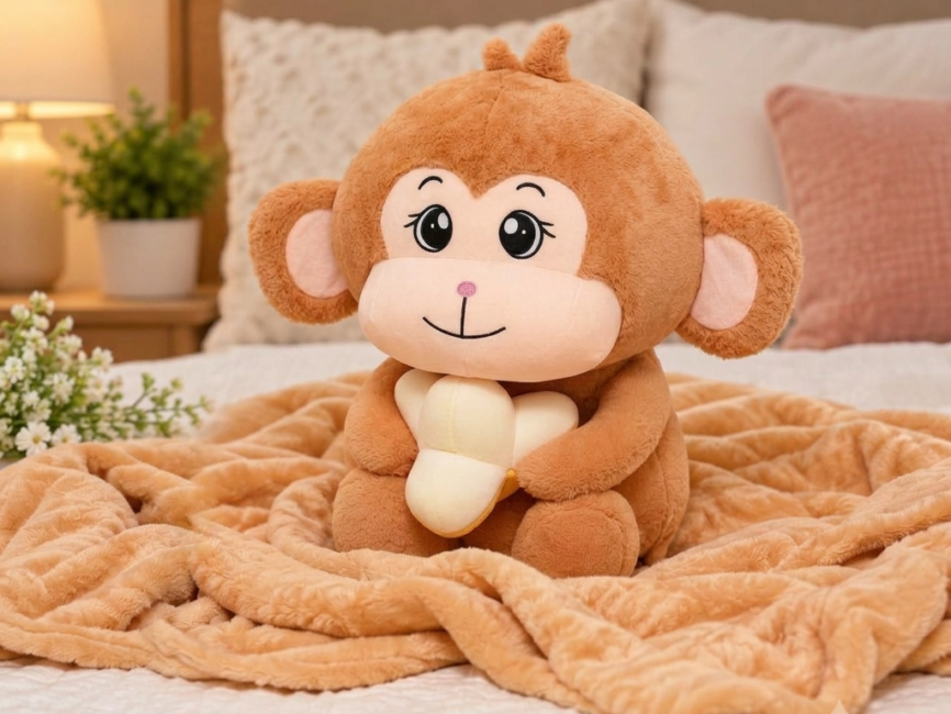 Toy with Blanket Inside